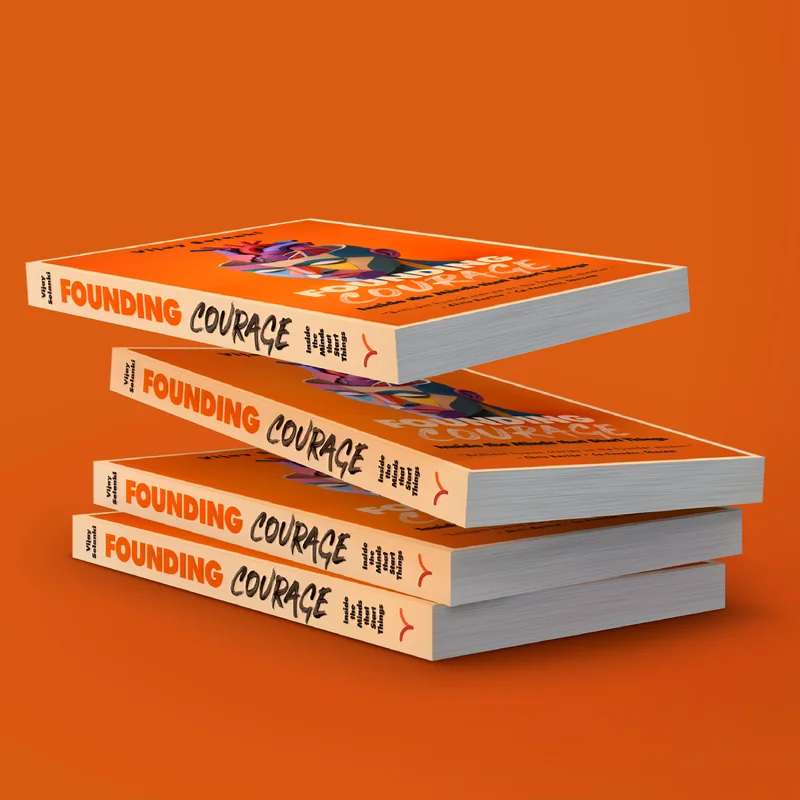 A stack of Founding Courage paperbacks